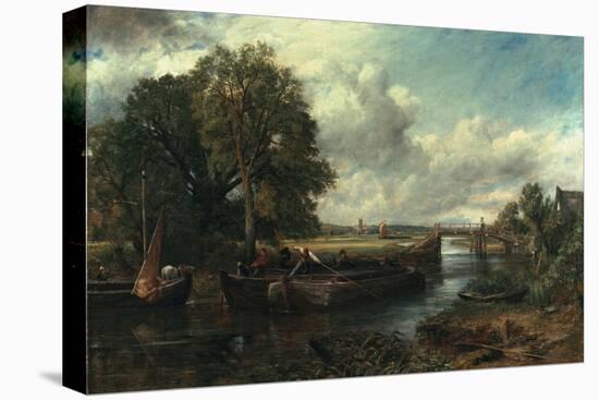 View of the Stour Near Dedham, 1822-John Constable-Stretched Canvas