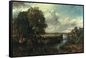 View of the Stour Near Dedham, 1822-John Constable-Framed Stretched Canvas