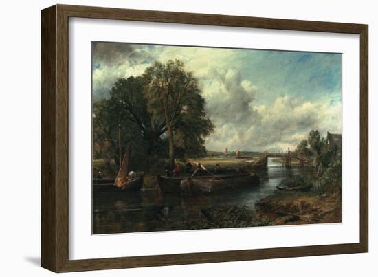 View of the Stour Near Dedham, 1822-John Constable-Framed Giclee Print