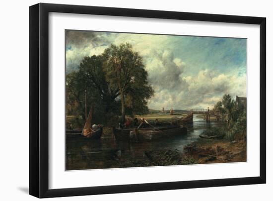 View of the Stour Near Dedham, 1822-John Constable-Framed Giclee Print