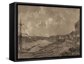 View of the Suburbs of the City of Washington (Georgetown Waterfront), c.1795-George Isham Parkyns-Framed Stretched Canvas