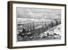 View of the Suez Canal, Egypt, 1900-null-Framed Giclee Print