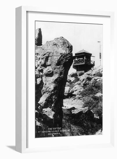View of the Summit of Mt. Tamalpais - Mt. Tamalpais, CA-Lantern Press-Framed Art Print