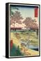 View of the Sunset at Meguro, Edo-Ando Hiroshige-Framed Stretched Canvas