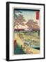 View of the Sunset at Meguro, Edo-Ando Hiroshige-Framed Art Print