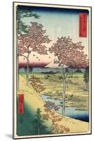 View of the Sunset at Meguro, Edo-Ando Hiroshige-Mounted Art Print