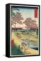 View of the Sunset at Meguro, Edo-Ando Hiroshige-Framed Stretched Canvas