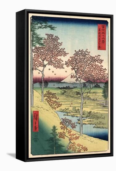 View of the Sunset at Meguro, Edo-Ando Hiroshige-Framed Stretched Canvas