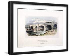 View of the Surrey Canal, Deptford, London, C1840-null-Framed Giclee Print