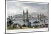 View of the Suspension Bridge at Chelsea, London, 1852-TA Prior-Mounted Giclee Print