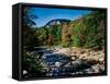 View of the Swift River along Kancamagus Highway, White Mountain National Forest, New Hampshire...-null-Framed Stretched Canvas