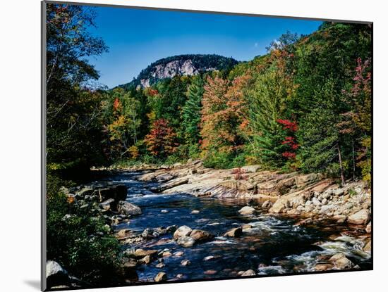 View of the Swift River along Kancamagus Highway, White Mountain National Forest, New Hampshire...-null-Mounted Photographic Print