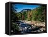 View of the Swift River along Kancamagus Highway, White Mountain National Forest, New Hampshire...-null-Framed Stretched Canvas