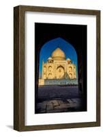 View of the Taj Mahal Through a Doorway, UNESCO World Heritage Site, Agra, Uttar Pradesh, India-Laura Grier-Framed Photographic Print