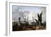 View of the 'Tapis Vert' in Versailles, 19th Century-Fanny Robert-Framed Giclee Print