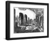 View of the Tavern of Pompeii with the Priapus Shop Sign-Giovanni Battista Piranesi-Framed Giclee Print