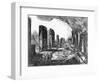 View of the Tavern of Pompeii with the Priapus Shop Sign-Giovanni Battista Piranesi-Framed Giclee Print