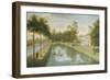 View of the Temple by the Water, with the Basin and Long Canal, Chiswick Villa-Pieter Andreas Rysbrack-Framed Giclee Print