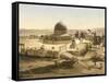 View of the Temple Mount with the Dome of the Rock and the El Aqsa Mosque, Jerusalem, C.1880-1900-null-Framed Stretched Canvas