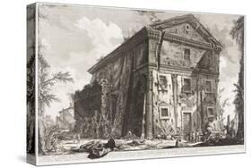 View of the Temple of Bacchus, 1760-78-Giovanni Battista Piranesi-Stretched Canvas