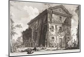 View of the Temple of Bacchus, 1760-78-Giovanni Battista Piranesi-Mounted Giclee Print