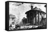 View of the Temple of Cybele in the Piazza Della Bocca Della Verita, from the 'Views of Rome'…-Giovanni Battista Piranesi-Framed Stretched Canvas