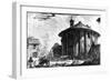 View of the Temple of Cybele in the Piazza Della Bocca Della Verita, from the 'Views of Rome'…-Giovanni Battista Piranesi-Framed Giclee Print