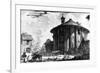 View of the Temple of Cybele in the Piazza Della Bocca Della Verita, from the 'Views of Rome'…-Giovanni Battista Piranesi-Framed Giclee Print