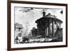 View of the Temple of Cybele in the Piazza Della Bocca Della Verita, from the 'Views of Rome'…-Giovanni Battista Piranesi-Framed Giclee Print