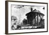 View of the Temple of Cybele in the Piazza Della Bocca Della Verita, from the 'Views of Rome'…-Giovanni Battista Piranesi-Framed Giclee Print