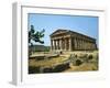 View of the Temple of Neptune, Doric, 5th BCE-null-Framed Giclee Print