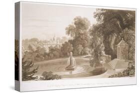 View of the Temple of Suryah and the Fountain of Mahah Doo-John Martin-Stretched Canvas