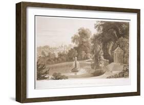 View of the Temple of Suryah and the Fountain of Mahah Doo-John Martin-Framed Giclee Print