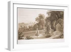 View of the Temple of Suryah and the Fountain of Mahah Doo-John Martin-Framed Giclee Print