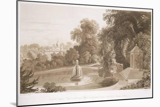 View of the Temple of Suryah and the Fountain of Mahah Doo-John Martin-Mounted Giclee Print