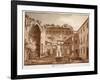 View of the Temple of Venus and Rome, Ruins, 1833-Agostino Tofanelli-Framed Giclee Print