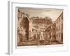 View of the Temple of Venus and Rome, Ruins, 1833-Agostino Tofanelli-Framed Giclee Print