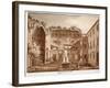 View of the Temple of Venus and Rome, Ruins, 1833-Agostino Tofanelli-Framed Giclee Print