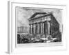 View of the Temples of Paestum (Litho)-Giovanni Battista Piranesi-Framed Giclee Print