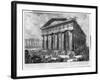 View of the Temples of Paestum (Litho)-Giovanni Battista Piranesi-Framed Giclee Print