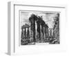 View of the Temples of Paestum (Litho)-Giovanni Battista Piranesi-Framed Giclee Print