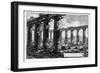 View of the Temples of Paestum (Litho)-Giovanni Battista Piranesi-Framed Giclee Print