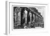 View of the Temples of Paestum (Litho)-Giovanni Battista Piranesi-Framed Giclee Print