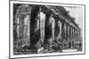 View of the Temples of Paestum (Litho)-Giovanni Battista Piranesi-Mounted Giclee Print