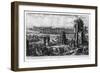 View of the Temples of Paestum (Litho)-Giovanni Battista Piranesi-Framed Giclee Print