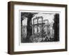 View of the Temples of Paestum (Litho)-Giovanni Battista Piranesi-Framed Giclee Print