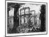 View of the Temples of Paestum (Litho)-Giovanni Battista Piranesi-Mounted Giclee Print