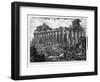 View of the Temples of Paestum (Litho)-Giovanni Battista Piranesi-Framed Giclee Print