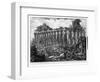 View of the Temples of Paestum (Litho)-Giovanni Battista Piranesi-Framed Giclee Print