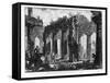 View of the Temples of Paestum (Litho)-Giovanni Battista Piranesi-Framed Stretched Canvas